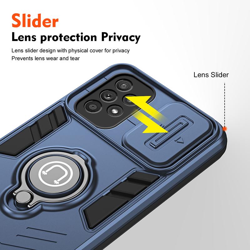 For Samsung A33 Shockproof Phone Case For Samsung Galaxy A33 With Car Magnetic Ring Holder Phone Cover Wireless Charging A33