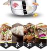 Stainless Steel Three-Layer Steamer with Tray and Soup Pot for Induction Cookers
