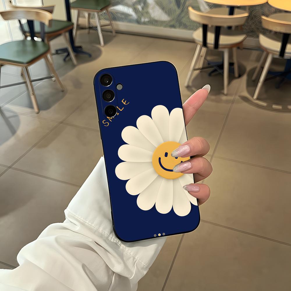 Sunflower Smiley Face Phone Case For Samsung S26 S25 Edge S24 S23 S22 S21 S20 Ultra Plus Fe Galaxy Silicon Cover