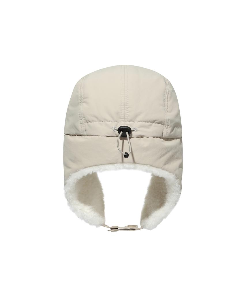 COVERNAT C-Logo Felt Applique Trooper Hat Beige