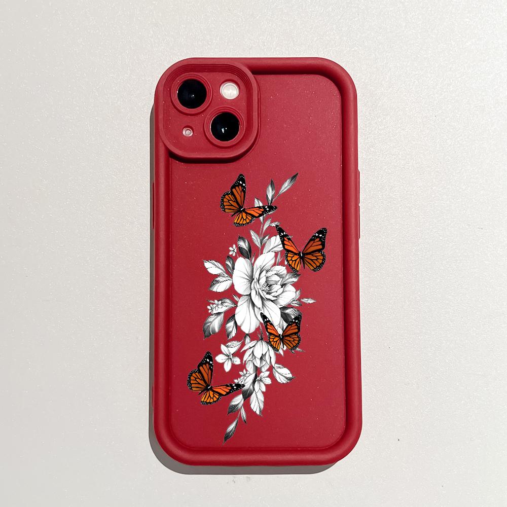 Weiche Silikon-Quadratleitern-Cartoon-Muster Vollständiger Kameraschutz Stoßfeste Hülle für iPhone Infinix Tecno Vivo