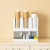 Plastic Disposable Paper Cup Holder Large Capacity Space Saving Paper Cup Storage Rack Wall Mounted Drink Cup Holder Countertop