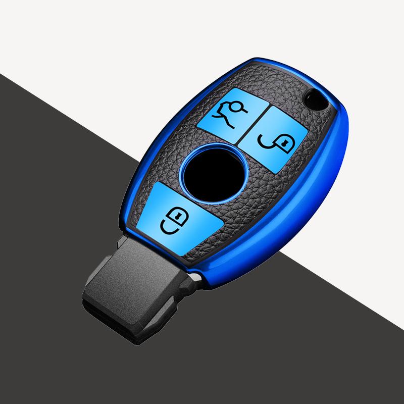 Suitable for Citroen C1 C2 C4 C6 C3-XR Picasso Grand DS3 DS5 car keys, zinc alloy leather car remote key set key protector
