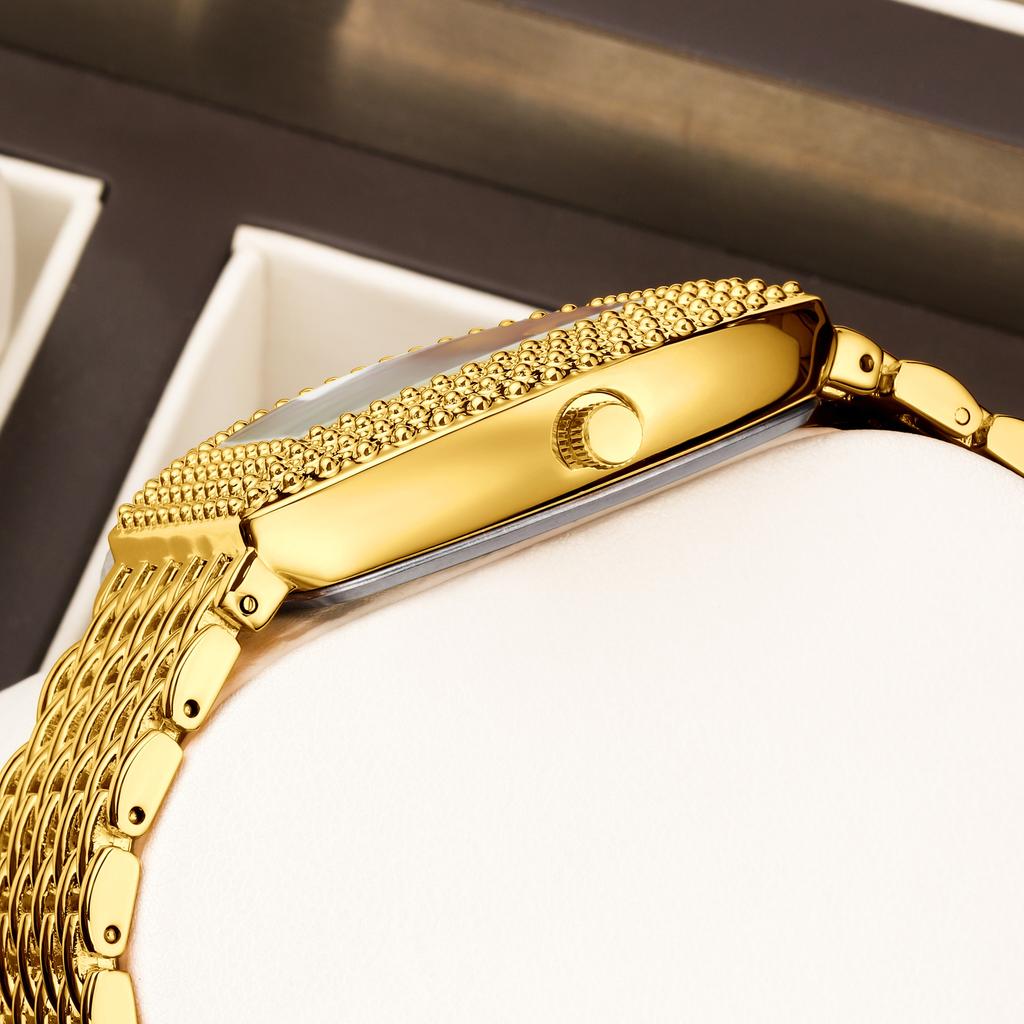Yalalusi Gypsy Large Dial Watch Barrel Watch Full Diamond Ladies Watch Diamond Women'S Quartz Watch