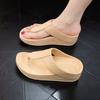 Fashion Women's Slippers and Ladies Sandals Outside Flip Flops Slides Brown Shoes Height 39 Chic Elegant Wholesale Stylish 2024 Trend