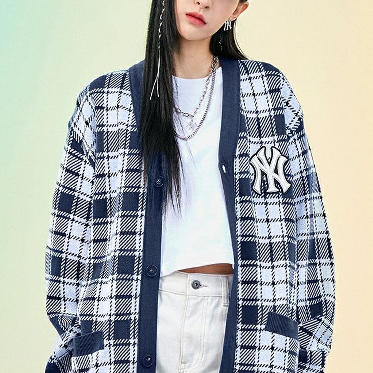 New MLB New York Yankees Knitwear Unisex Navy Blue 3AKC00121107-50NYL