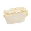 Solid Color Ruffle Makeup Bag Large Capacity Toiletry Organizer Creative Cosmetic Cases  Travel
