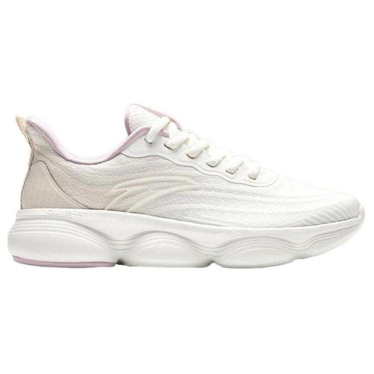 New Anta Soft Column Anti Slip Wear Resistant Low Top Running Shoes Women's White Gray 922335572-3