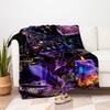"Enchanted Witchcraft Decor: Spellbinding Candles, Pentagram, and Feather Set"Blanket Flannel Throw Blanket for Sofa, Bed, Travel, Camping, Office