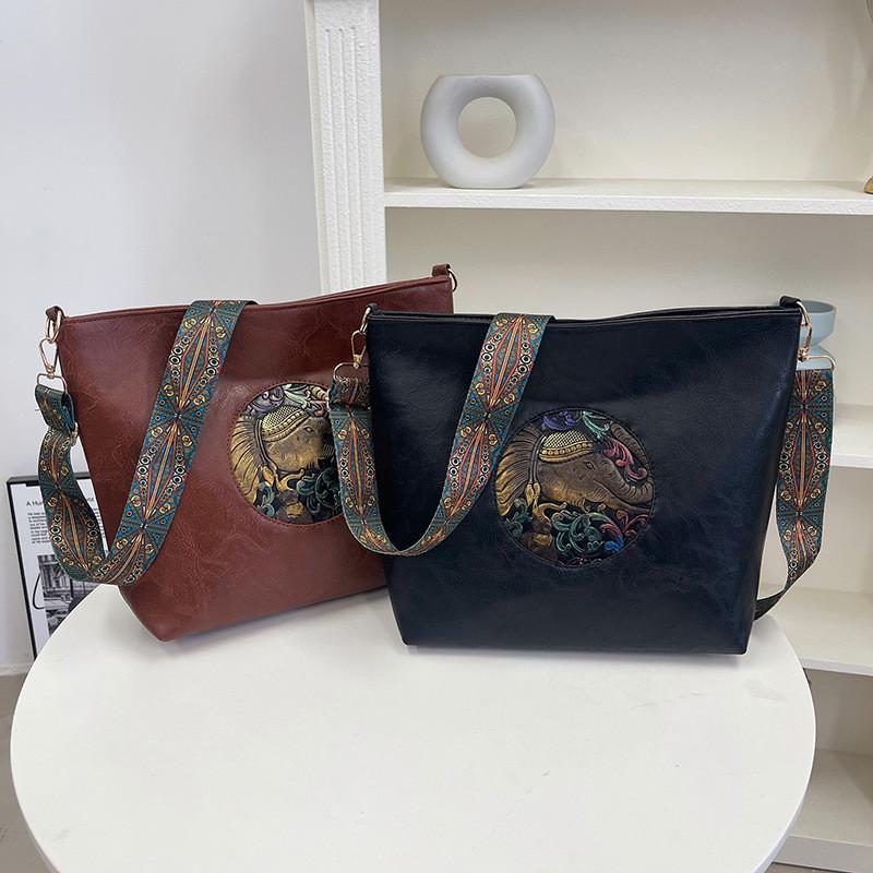 Pu Water Bucket Bag For Women With Zipper Closure And Internal Phone Pocket For Daily Use
