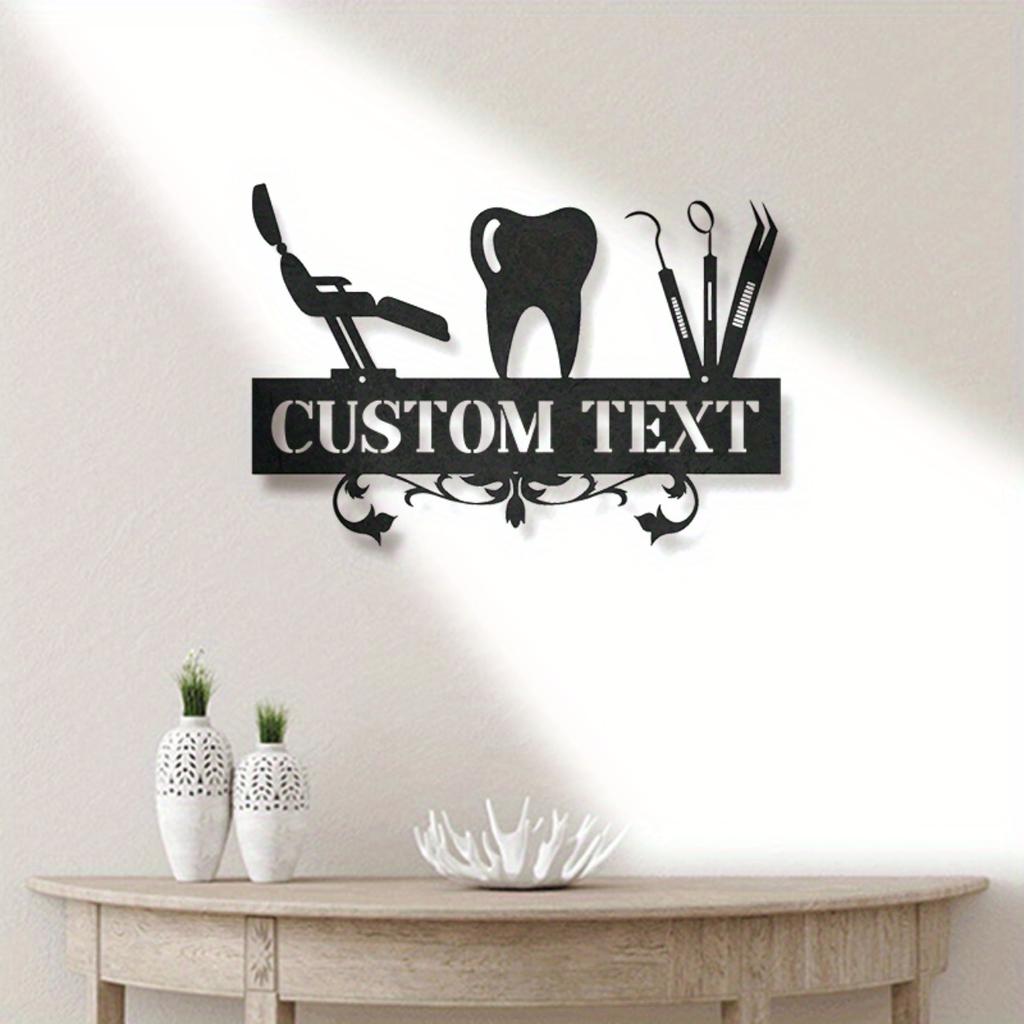 Unique Custom Metal Dentist Sign Handmade Home Decor Wall Art Gift