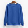 Women's Fashion Casual Round Neck Long Sleeve Fleece-Lined Solid Color Sweatshirt