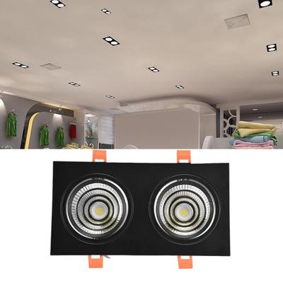 Double Head Recessed Ceiling Light AC85-265V LED Ceiling Light COB Downlight  Restaurant
