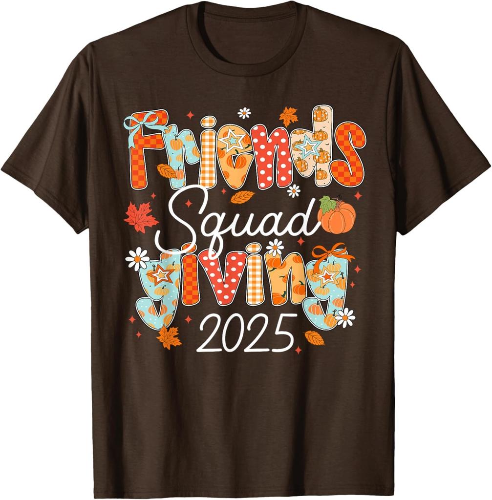 Design Funny Friends Giving Funny Autumn Fall Unisex T-Shirt