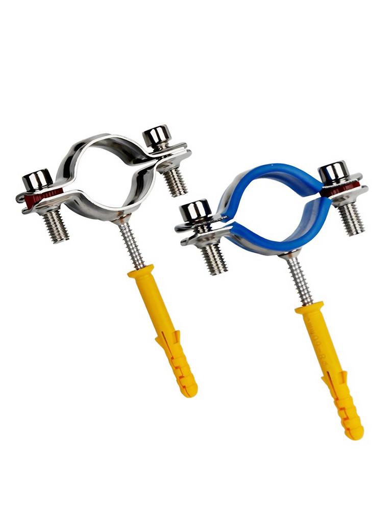 304 Stainless Steel Expansion Screw Pipe Bracket Clamp for PVC Pipes