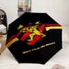 Football Club Emblem Lion Umbrella 8-Frame for Travel, Camping, Casual Lightweight Portable Umbrella, Essential for Every Family Holidays Gift