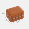 Zipper Earring Ring Holder Case Solid Color Jewelry Case Portable Jewelry Storage Box  Travel