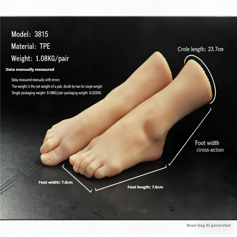 Gerçekçi TPE Silikon Ayak Modeli, Fotoğrafçılık, Takı Teşhir, Sanat Eskizi İçin Gerçek İnsan Ayağı Kopyası