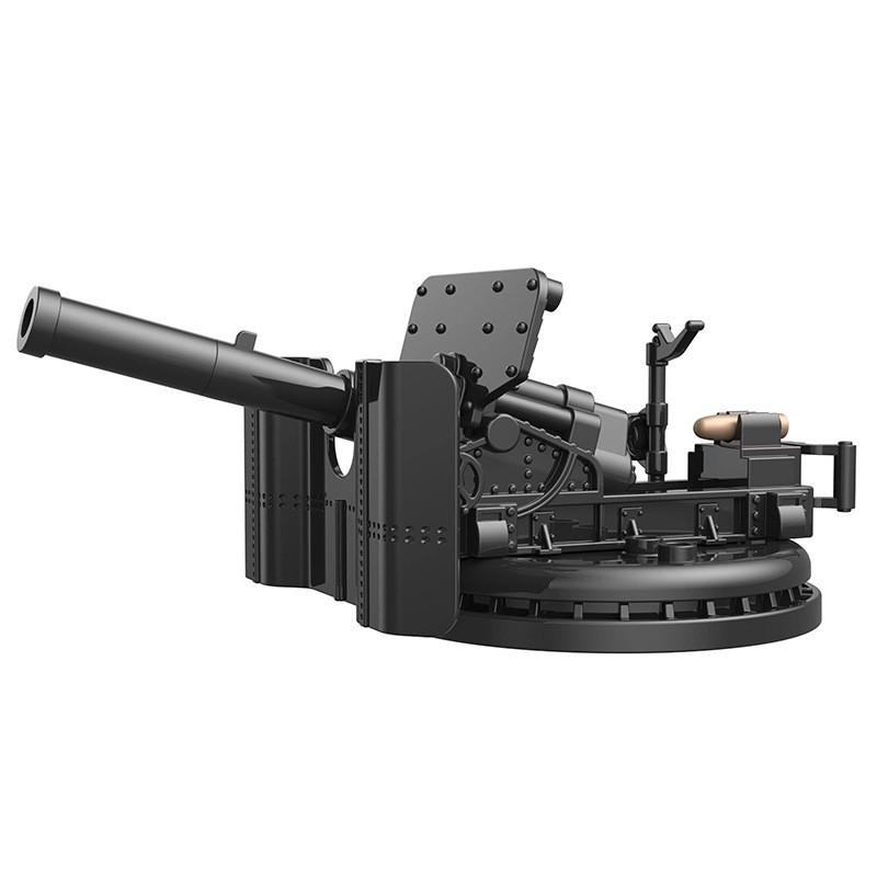 Doll Scene With Anti-Aircraft Maxine Anti-Aircraft Heavy Machine Gun Mortar Assembly Building Block