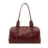 New Large Capacity Shoulder Bag Pillow Shaped Pu Leather Pillow Bag Zipper Closure Female Tote Bag