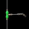 5PCS Night Glow Fishing Leader Line Sea Fishing Balance with Swivels Snaps Fishing Wire Leader 360Degree Rotating Fishing Tackle