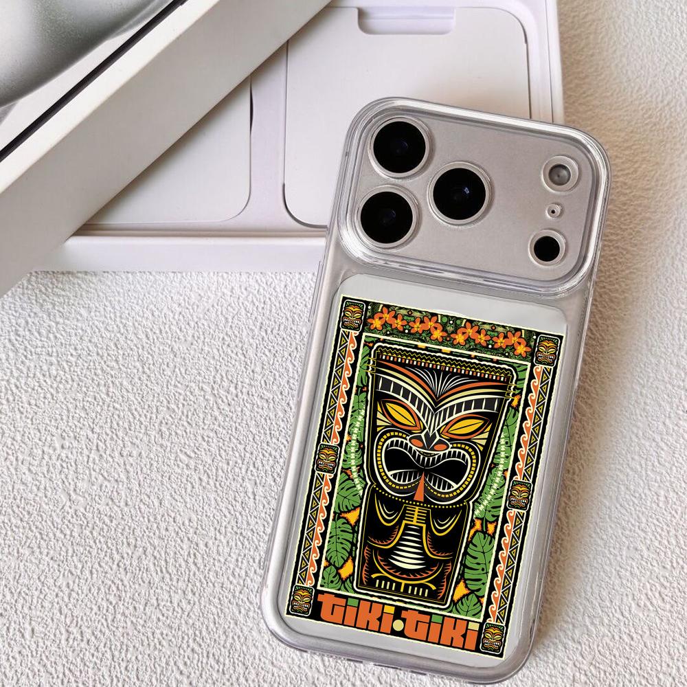 

Horro Tribal Tiki Phone Case For iPhone 17 16 15 14 13 12 Pro Max Plus With Magnetic Crystal Clear Case Wireless Charge iPhone Air