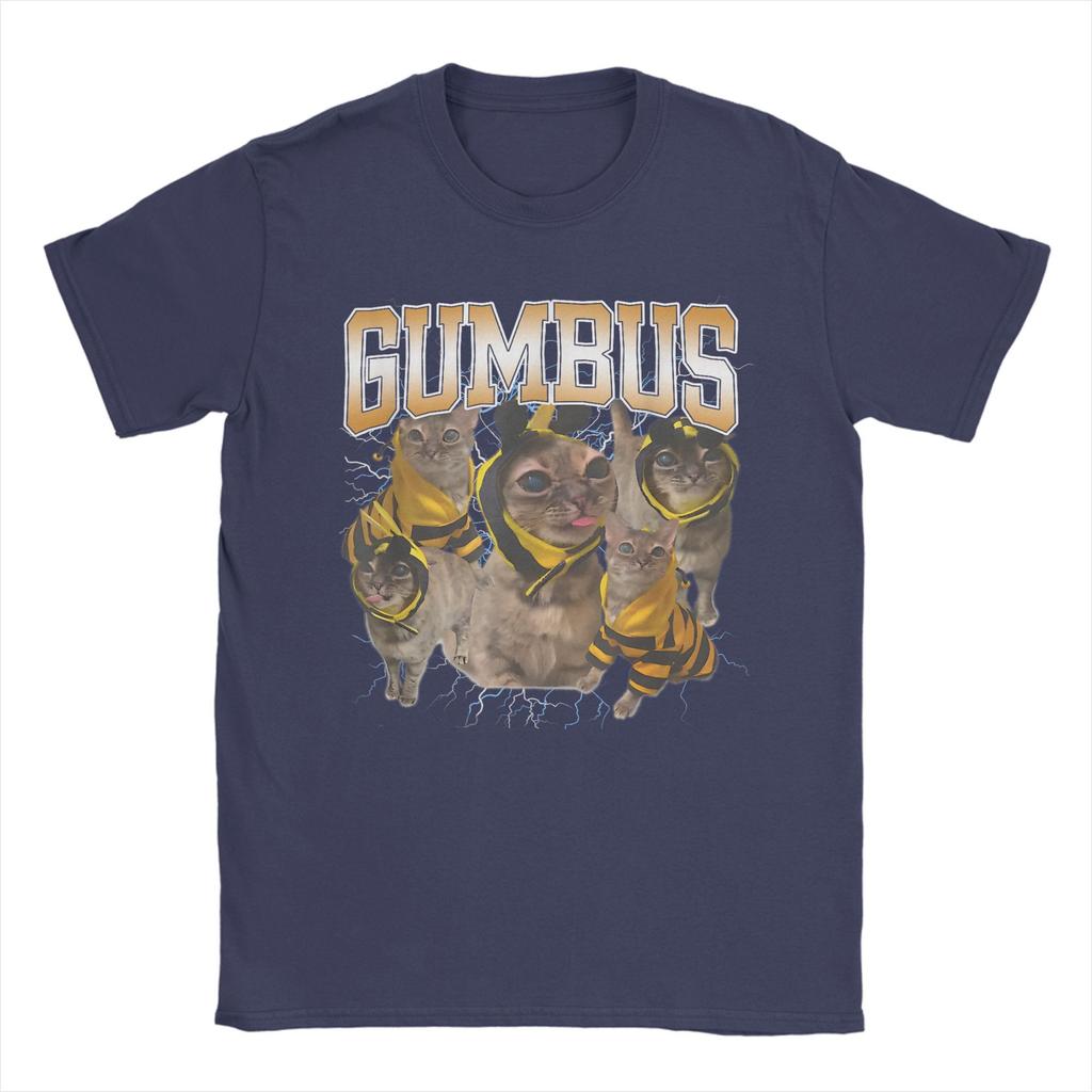 Funny Cat Gumbus Cat Lovers Trendy Cute Animal T Shirt Men T Shirts Summer O Neck Novelty Tee Shirt Design Oversize Clothing