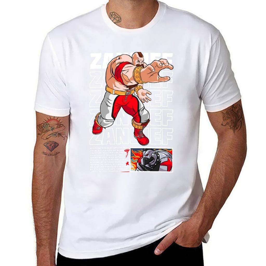 Zangief TShirt Tough Fabric Work Tee