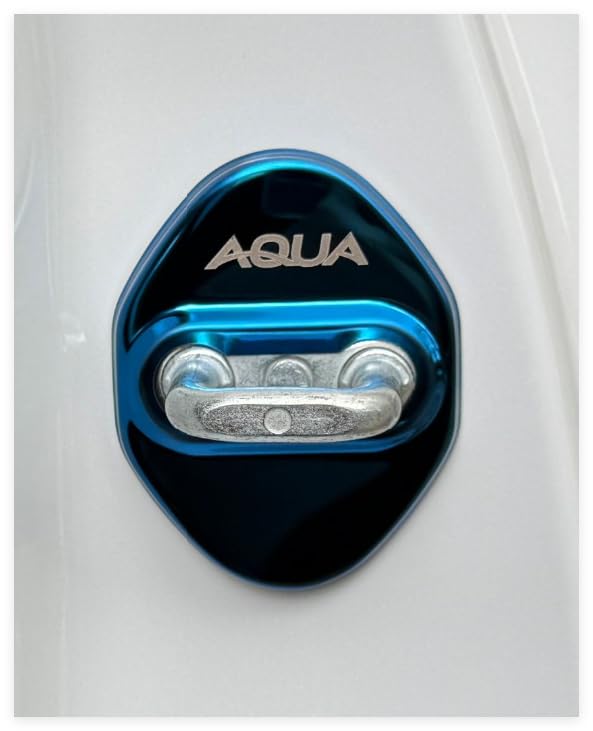 

TADOKAPATU Для Toyota New Aqua Эксклюзивно Новый AQUA Июль 2021 Накладка на замок двери Накладка на дверной замок Хромированные аксессуары Детали интерьера Металлизированное зеркало синий