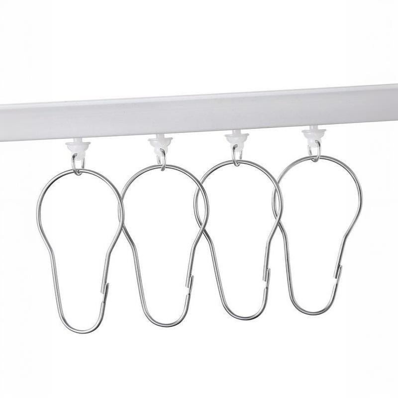 10/20Pcs 304 Stainless Steel Beadless Shower Curtain Hook Curtain Limpet Bathroom Accessories Hook Hoist Hook Hook