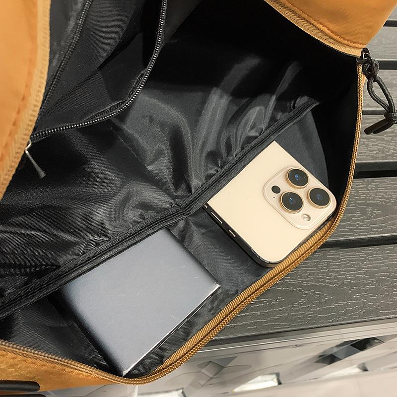 Large Capacity Duffel Bag Solid Color Short Distance Travel Bag Gym Bag Storage Bag