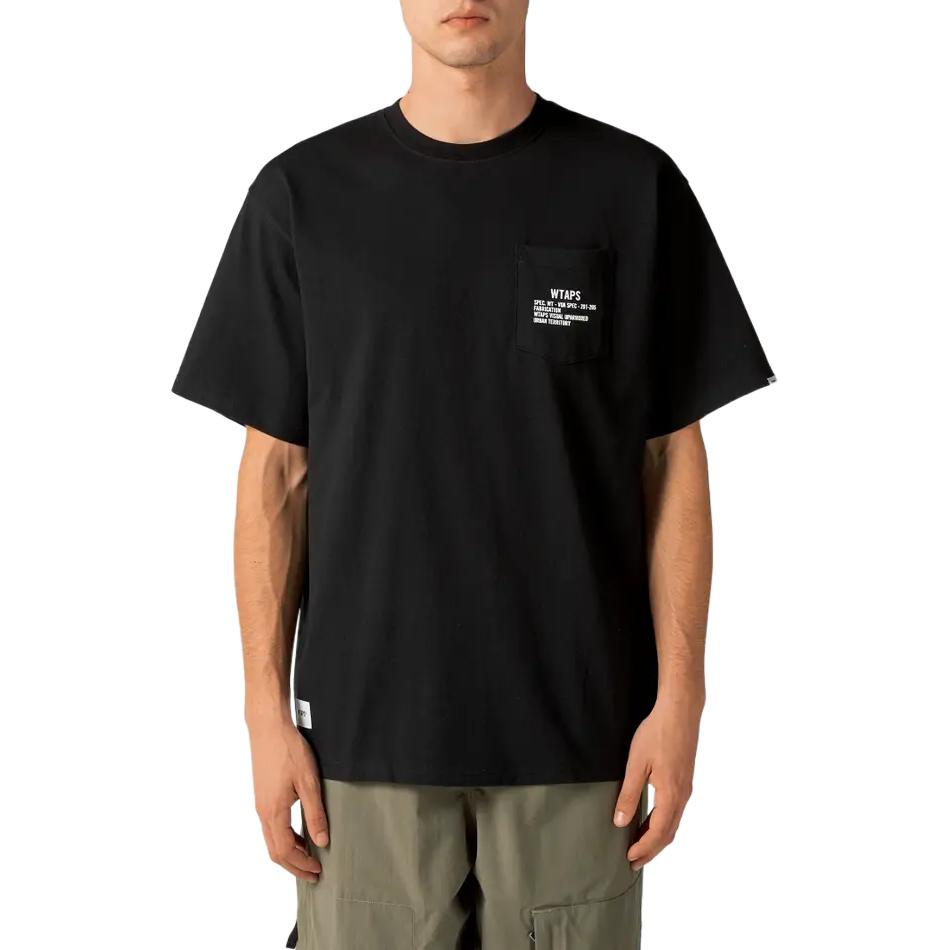 Vans X WTAPS Collaboration Series Logo Print Crew Neck Short Sleeve T-Shirt Men Tops Black VN0A7SPRBLK