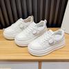 Platform white shoes women's small men's new autumn versatile breathable casual women's shoes heightening board shoes