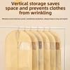Modern Minimalist Clothing Dust Cover With Nonwoven Fabric For Bedroom Storage