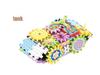 Adjustable Electric Gear Building Blocks Toy Set for Girls and Boys, Educational Puzzle for Ages 3-6