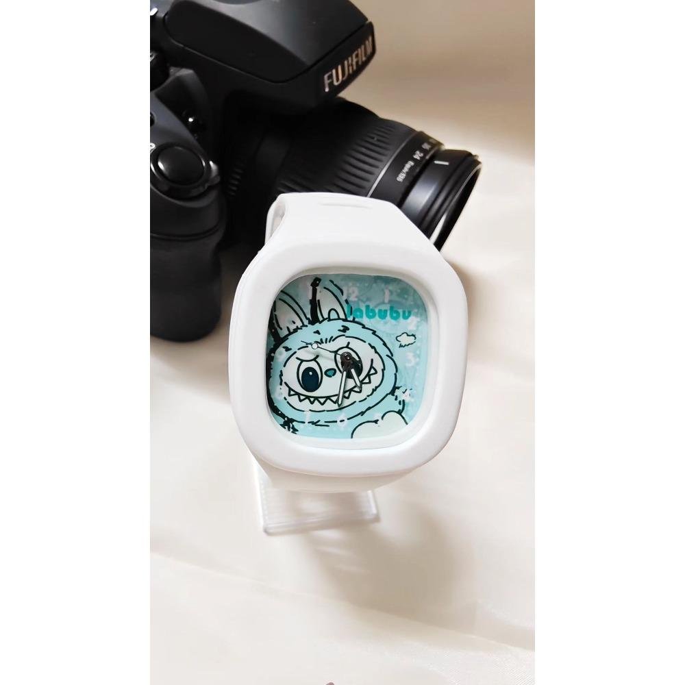 Детские квадратные часы Labubu силиконовые кварцевые студенческие мультяшные новые унисекс