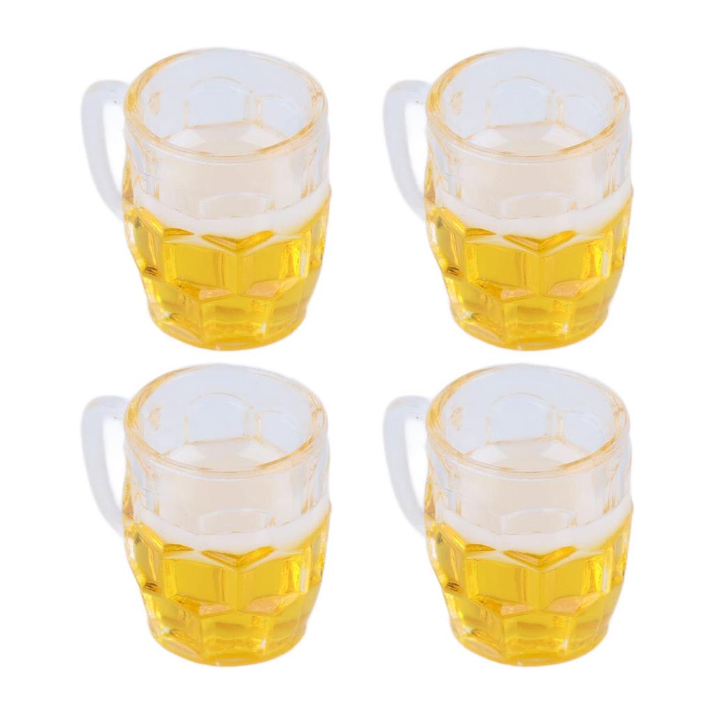 20-Pack Miniature Beer Cups, Miniature Beer Mugs, DIY Miniature Dollhouse Kit, Dollhouse Decoration Accessories