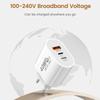 Usb C Charger 40W Fast Charging Charger 3Ports Type C Mobile Phone Charger Pd Power Adapter For Samsung Xiaomi Iphone Qc3.0