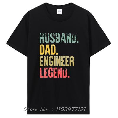 T-shirt Drôle Vintage pour Homme Mari Papa Ingénieur Légende Rétro T-Shirt Haut T-Shirts Confortables Homme T-shirts Vêtements T-shirt Surdimensionné