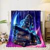 "Magical Night with Wizard Hat" print blanket soft and cozy perfect for the living room bed sofa or a nap,gift
