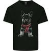 Schäferhund Union Jack Schal Elsässisches Baumwoll-Herren-T-Shirt - Herren Sommer Baumwolle Grafik-T-Shirt