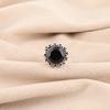 Black Onyx Gemstone 925 Sterling Silver Jewelry Handmade Bohemian Ring For Wife RR-7-18