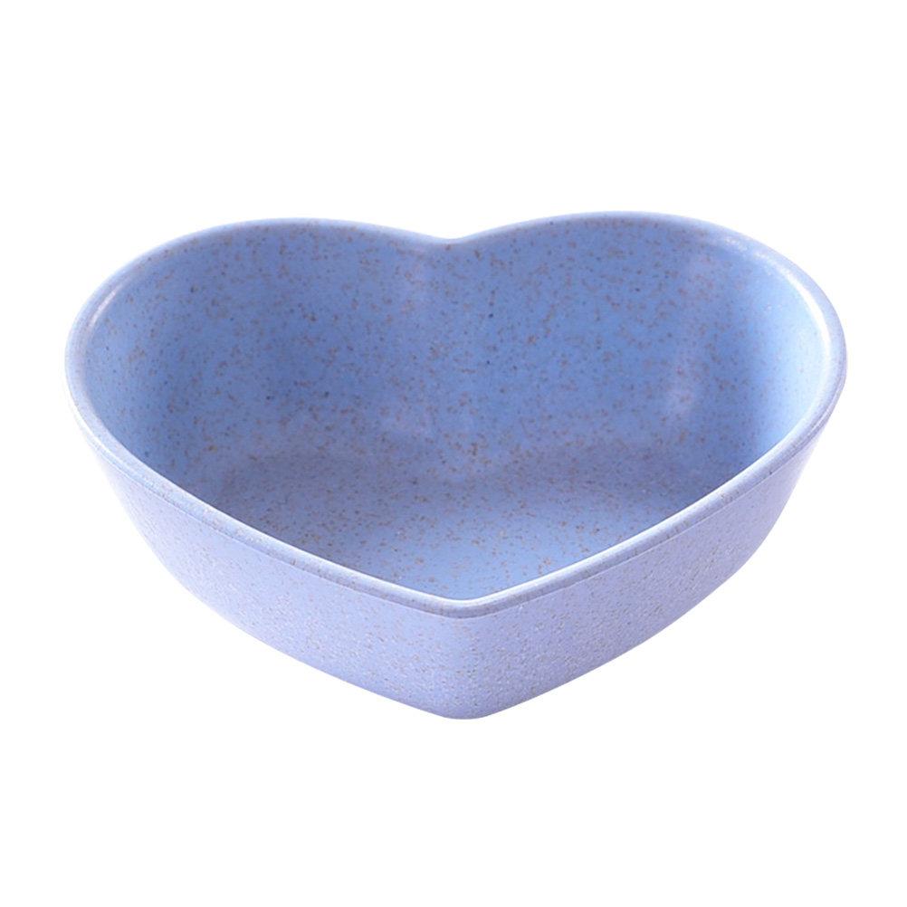 4Pcs Heart Shape Sauce Dishes Wheat Straw Condiment Bowls Mini Plates for Sauce Dipping Jam Sushi Paste Condiment Dish