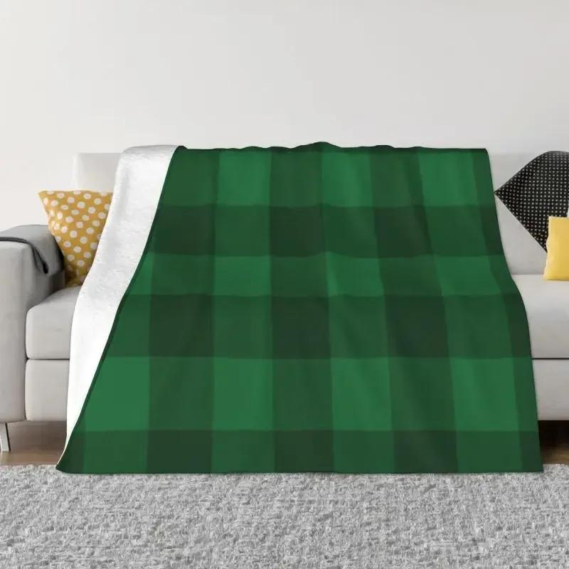 Schottischer Tartan Ein Kariertes Plaid-Webmuster Decke Fleece Flanell Kariert Bauernhaus Büffel Überwurfdecken Tagesdecke