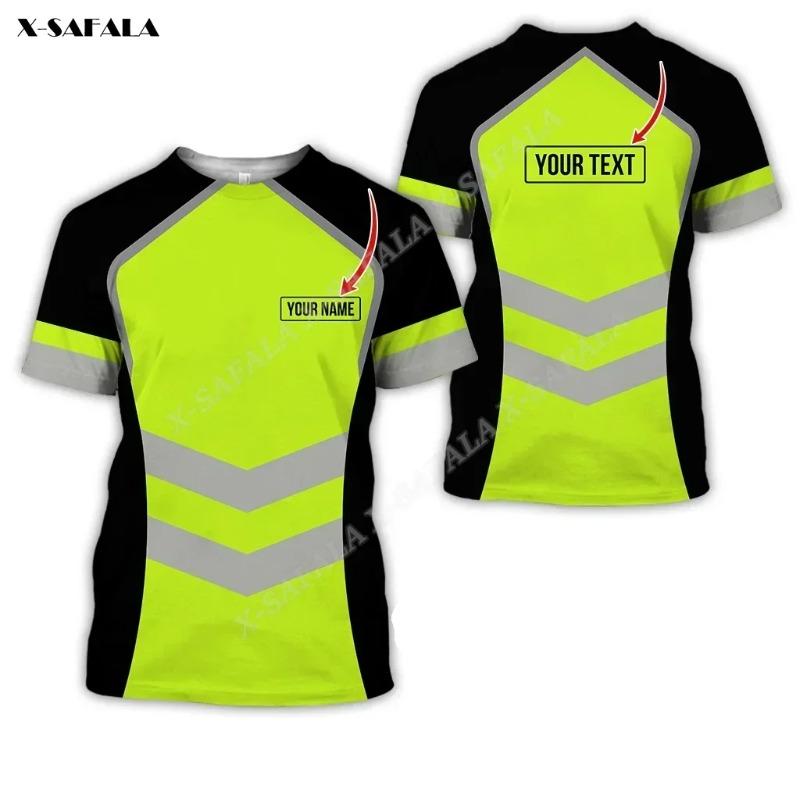 Stromleitungsmonteur Schweißer LKW-Fahrer Mechaniker Elektriker LKW 3D-Druck T-Shirt Herren Oberteil T-Shirt Nicht-Arbeitskleidung Cosplay Sicherheitsuniform