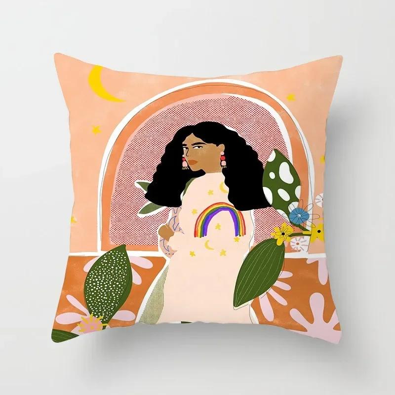Office Sofa Cushion Cover Matisse Style Camera Record Player Printed Pillow Cover Luxury Home Decor Cushion Cover