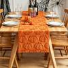 Polyester Halloween Table Runner With Embroidered Ghosts And Pumpkins For Party Decor