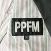 PPFM Double Collar Stand Collar Short Coat Cotton Blouson Outer Men M Black(USED)