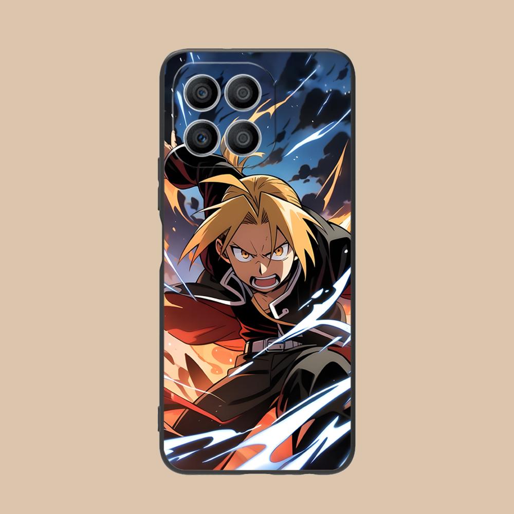 

Fullmetal Edward Elric Phone Case for Honor 90 80 70 60 50 30 20 10 9 8 7 Pro S SE Lite 5G Soft TPU Shockproof Cover Honor 8