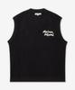 Maison Kitsune Handwriting Logo Vest - Black / Om00810Kt1126P199
